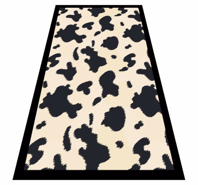 Cowhide Pattern animal print vinyl rug - TenStickers