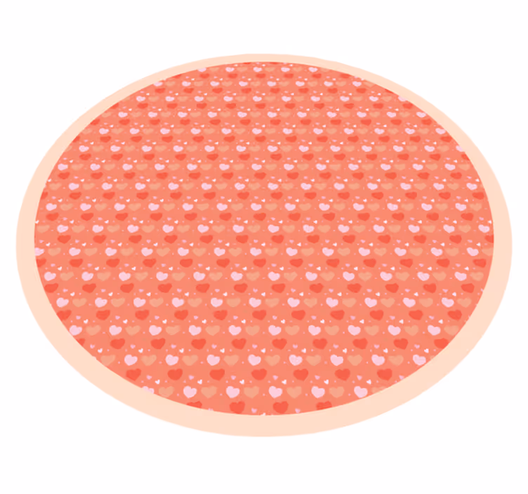 Polka Dot Circle nursery vinyl rug - TenStickers