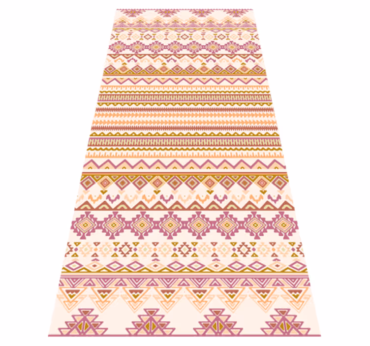 Ethnic vinyl rug ethnic pattern runner - TenStickers