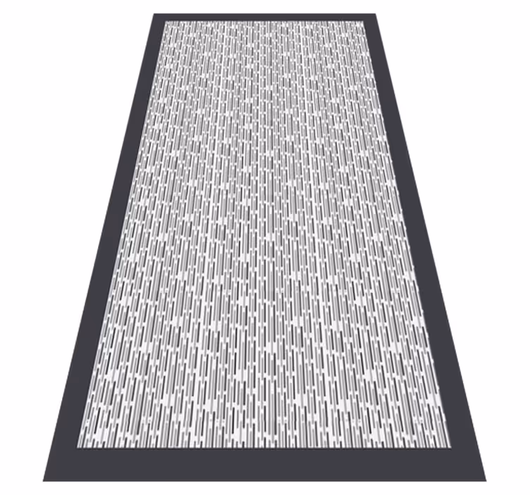 Dark grey ropes minimal vinyl hallway runner - TenStickers
