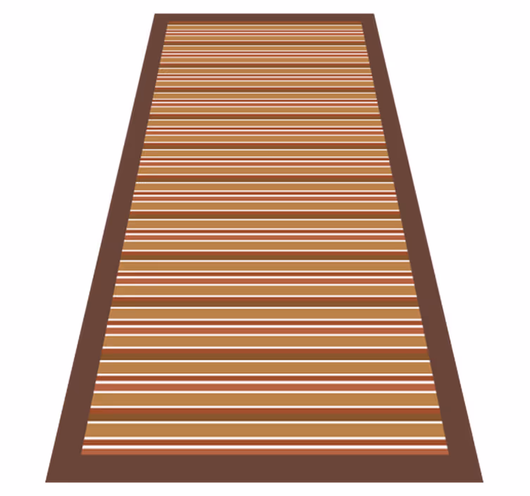 Striped vinyl rug with striped motif - TenStickers