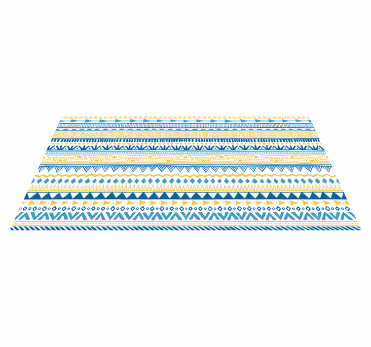 Tribal Stripe Patterns striped vinyl rug - TenStickers