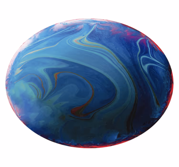 Swirling Marbled kids vinyl rug - TenStickers
