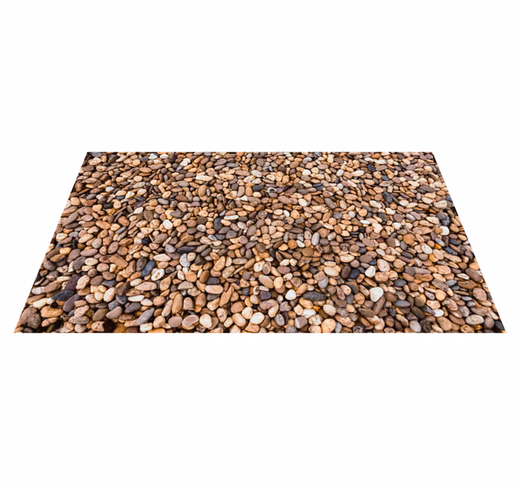 Pebble Textured Surface stone effect vinyl rug - TenStickers