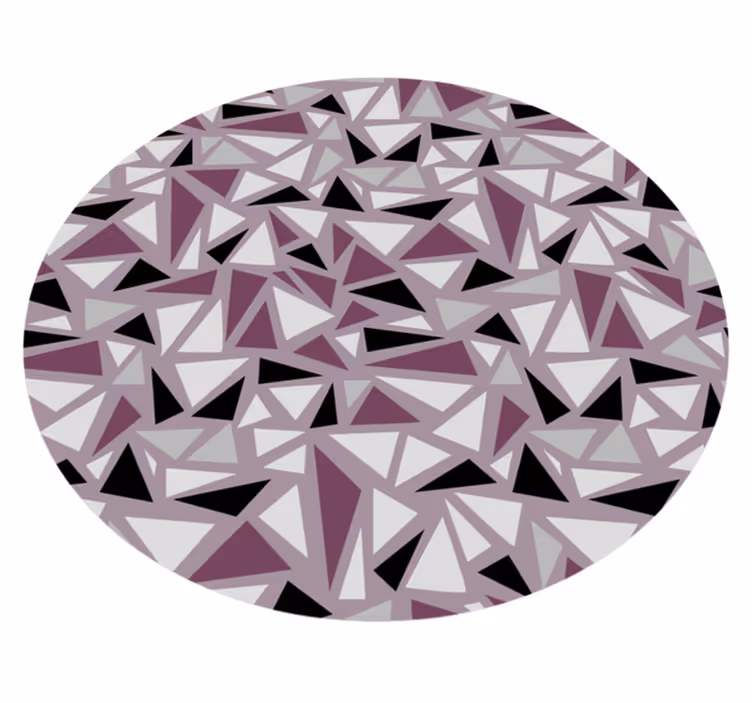 Geometric vinyl rug geometric triangular mosaic - TenStickers