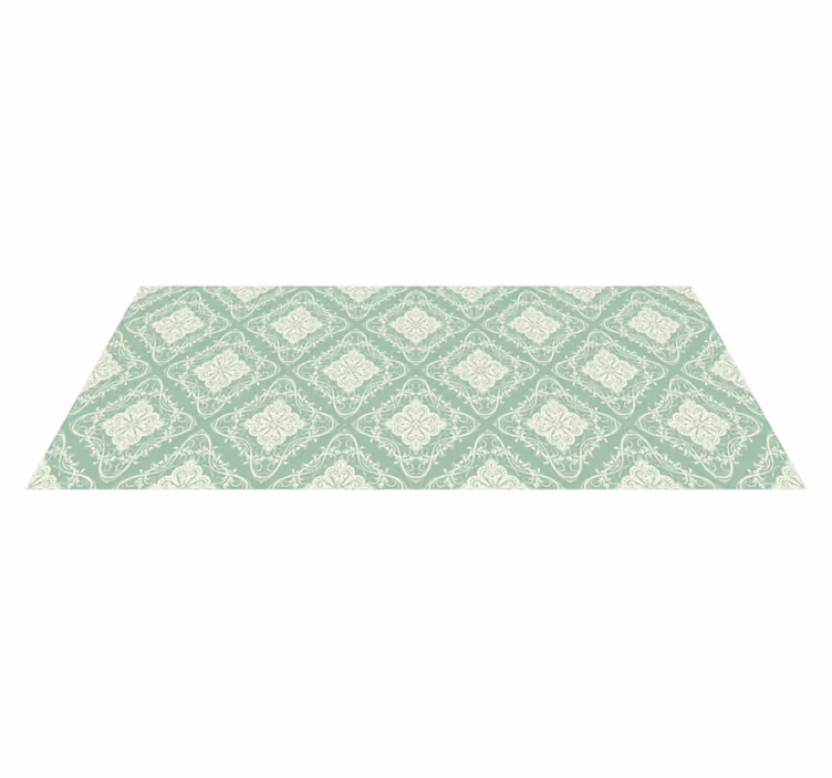 Ornamental Pattern mosaic vinyl rug - TenStickers