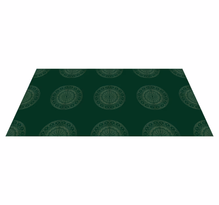 Mandala vinyl rug with mandala motif design - TenStickers