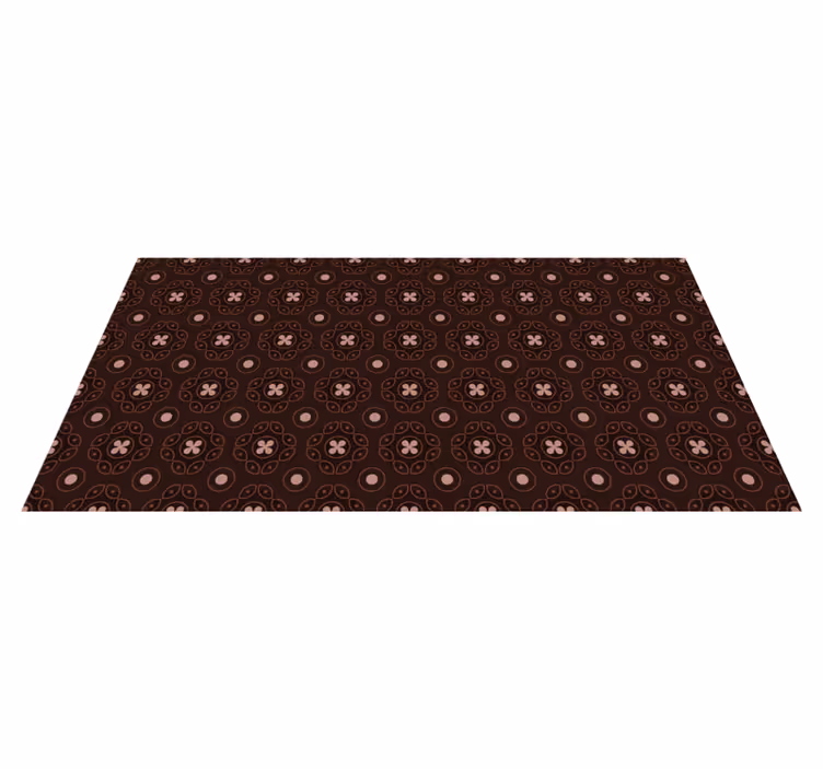 Mosaic vinyl rug with mosaic circular designs - TenStickers