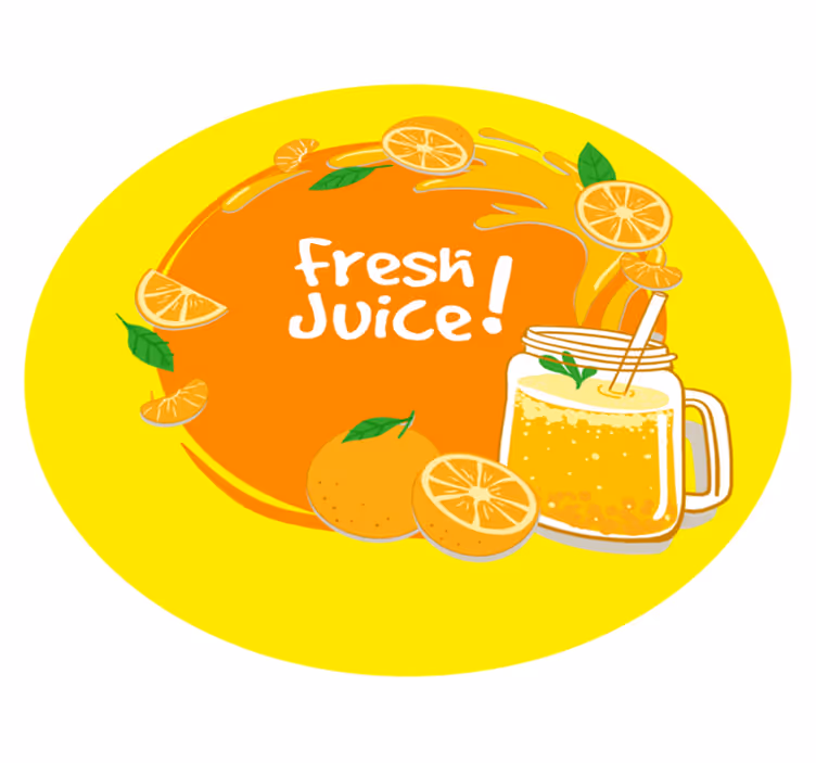 Fresh Juice Splash custom rug - TenStickers