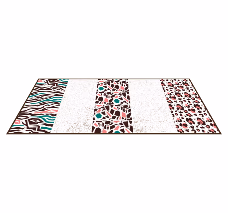 Mosaic vinyl rug mosaic pattern blend - TenStickers