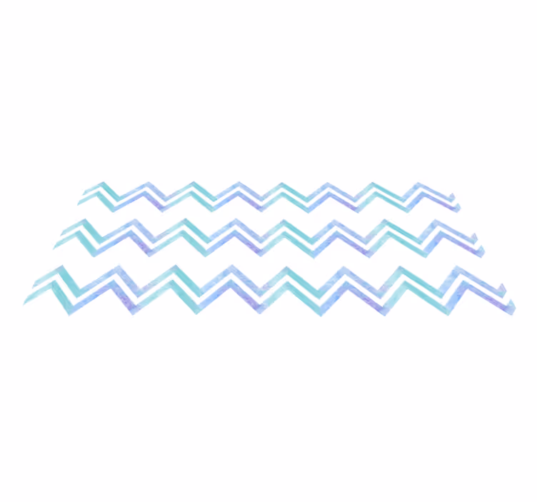 Zigzag Patterned Harmony geometric vinyl rug - TenStickers