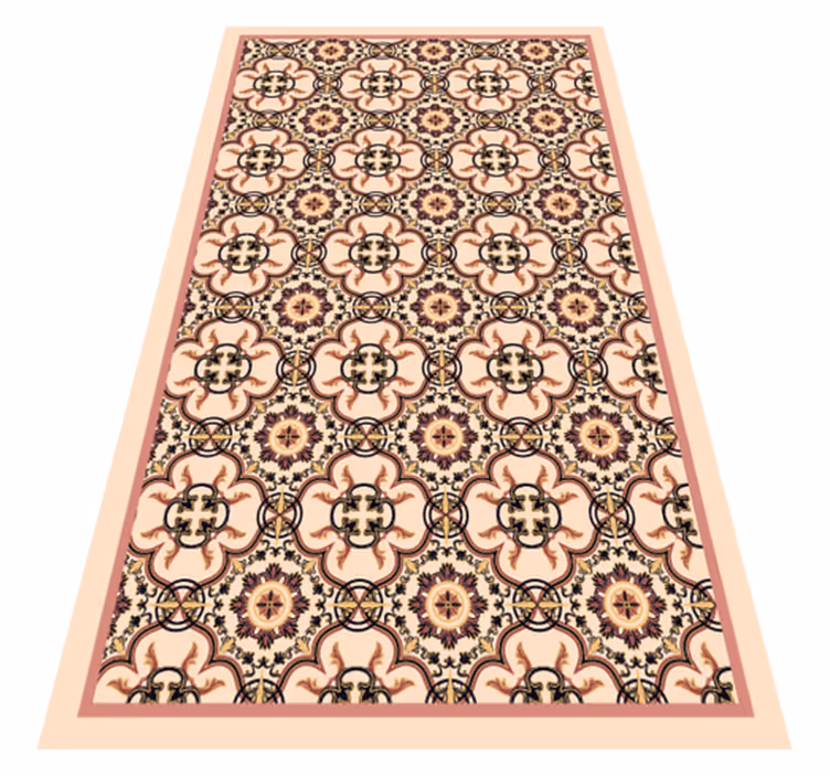 Mosaic vinyl rug mosaic inspired sophistication - TenStickers