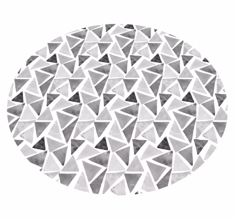 Geometric vinyl rug in marble pattern design - TenStickers
