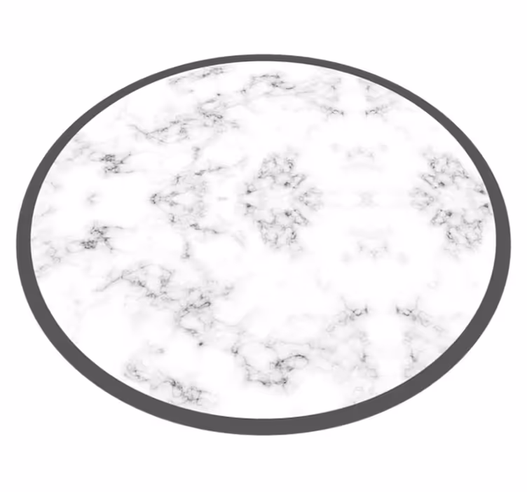 Marble vinyl rug round design - TenStickers