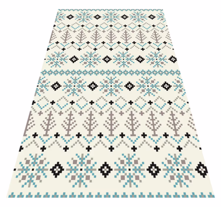 Scandinavian vinyl rug with nordic design - TenStickers