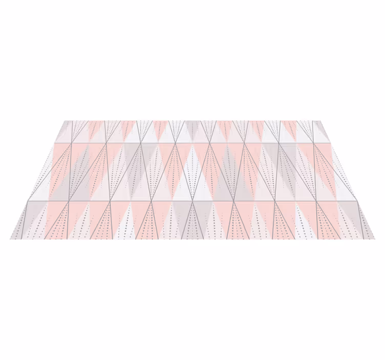 Geometric linearity geometric vinyl rug - TenStickers