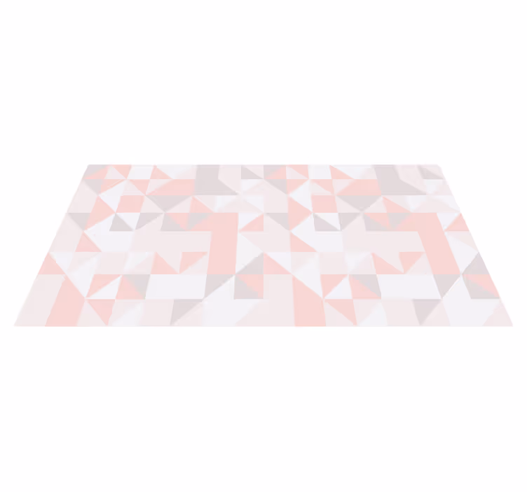 Geometric vinyl rug in pastel geometric pattern - TenStickers
