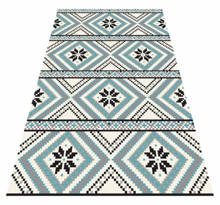 Ethnic vinyl rug with ethnic patterned design - TenStickers