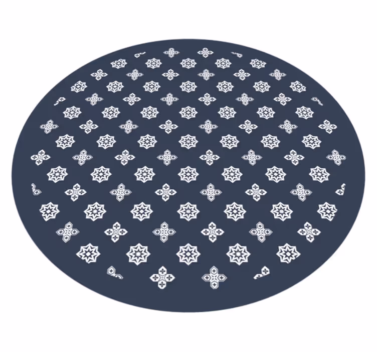 Celestial Patterns star vinyl rug - TenStickers