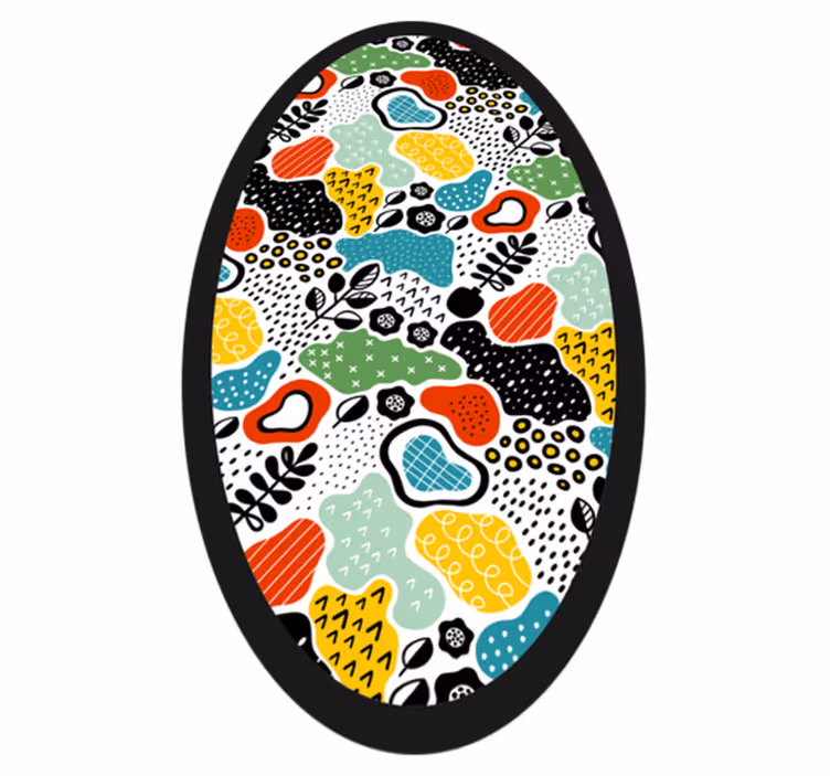 Vibrant Nature Motif nature vinyl rug - TenStickers