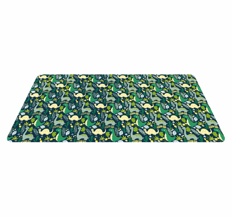 Jungle Safari Theme kids vinyl rug - TenStickers