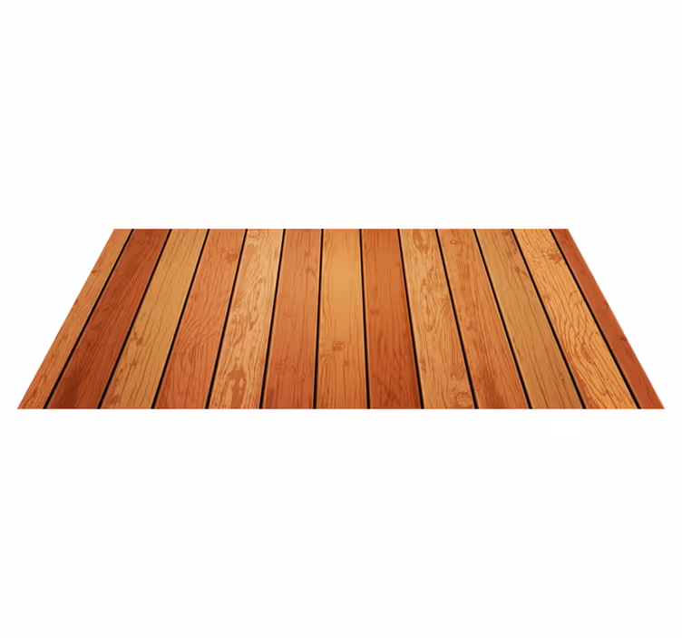 Wooden Plank Simulacrum wood effect vinyl rug - TenStickers
