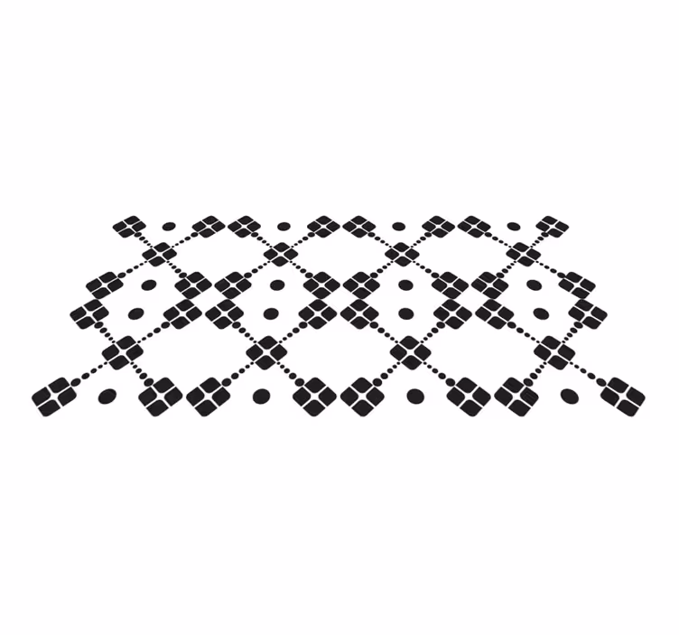 Angular Dominoes geometric vinyl rug - TenStickers