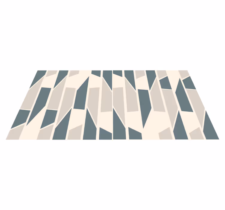 Abstract geometric ceramic tiles vinyl hallway runner - TenStickers