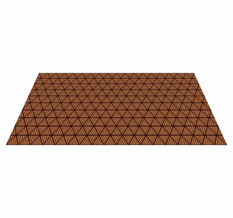 Geometric textured surface textured vinyl rug - TenStickers