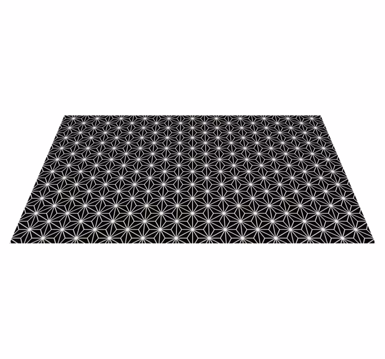 Asymmetric Starburst geometric vinyl rug - TenStickers