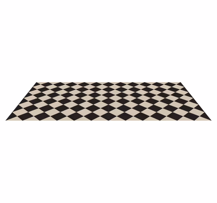 Diamonds Edward modern kitchen vinyl rug - TenStickers