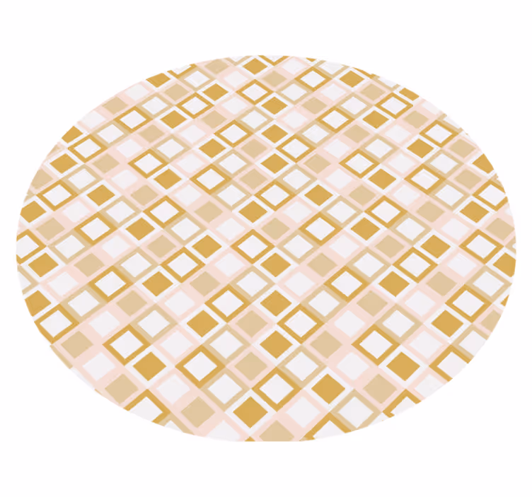 Geometric lattice pattern geometric vinyl rug - TenStickers