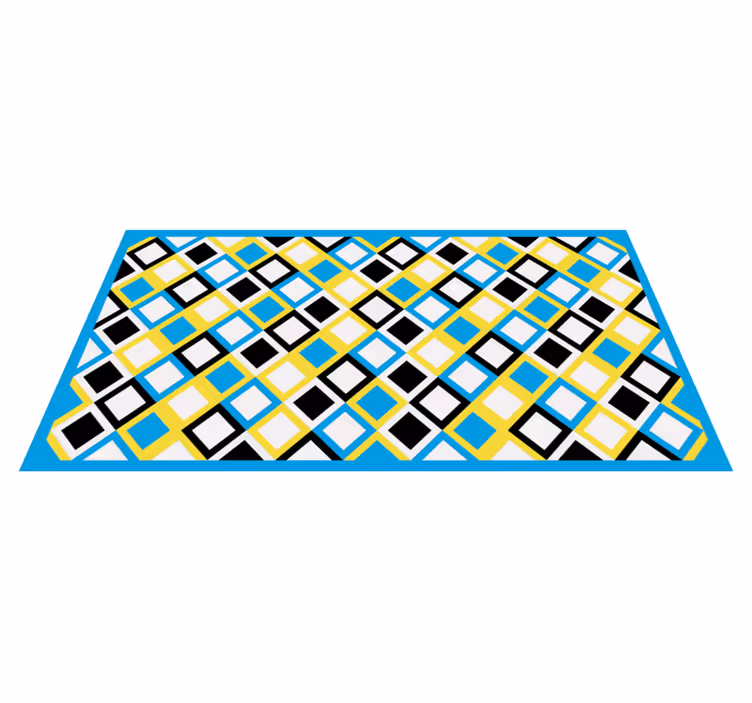 Geometric argyle pattern geometric vinyl rug - TenStickers