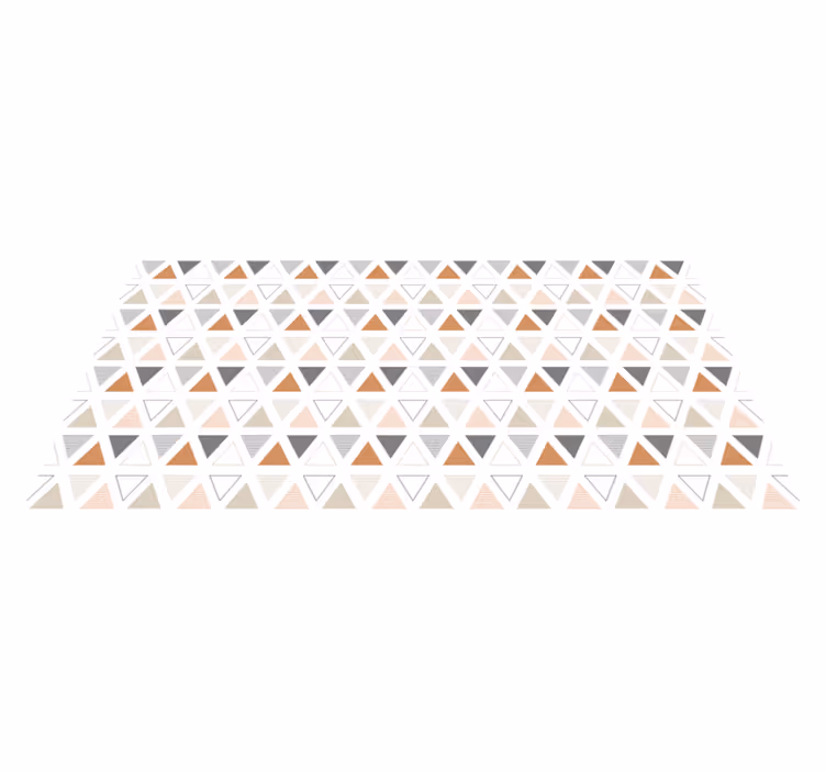 Triangular Pattern Design geometric vinyl rug - TenStickers