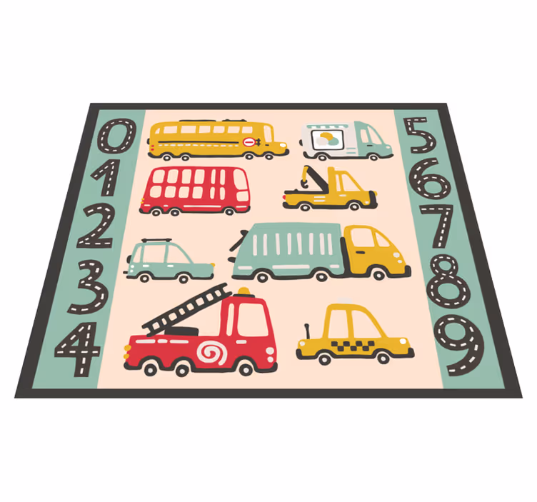 Vehicular Fun kids vinyl rug - TenStickers