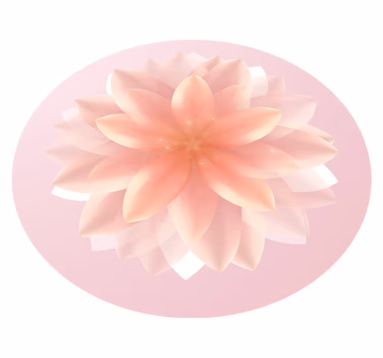 Floral centerpiece floral vinyl rug - TenStickers