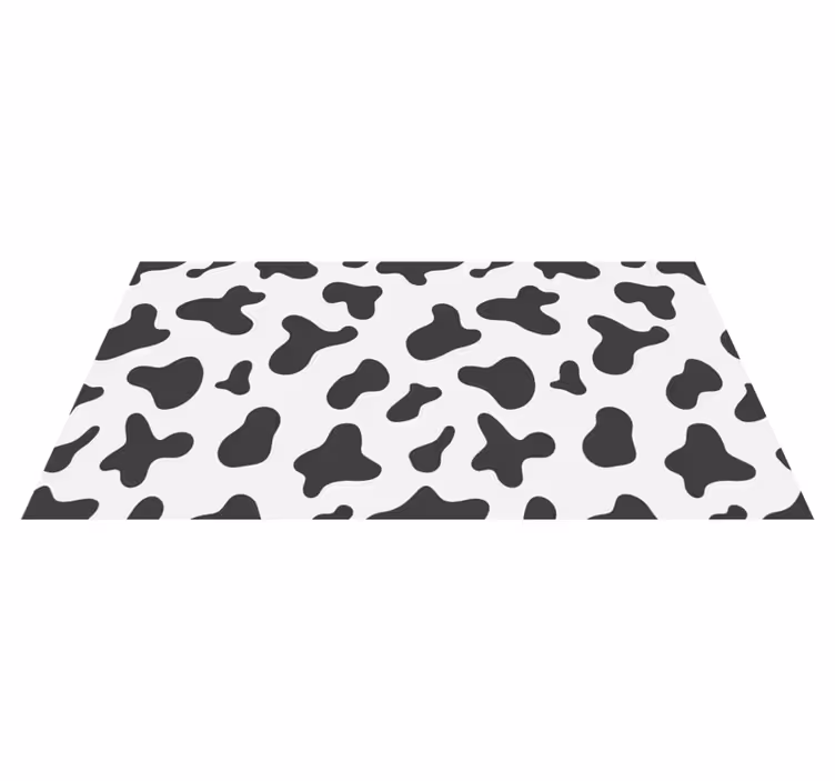 Cowhide Motif animal print vinyl rug - TenStickers