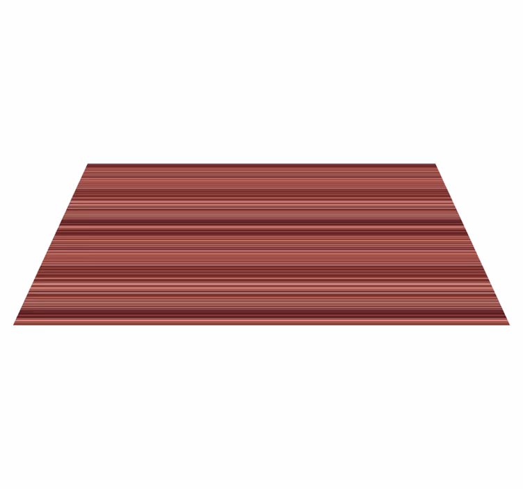 Burgundy Stripe striped vinyl rug - TenStickers