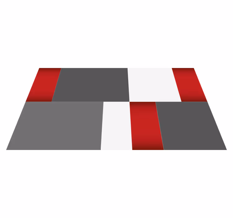 Minimalist Blocks minimal vinyl rug - TenStickers