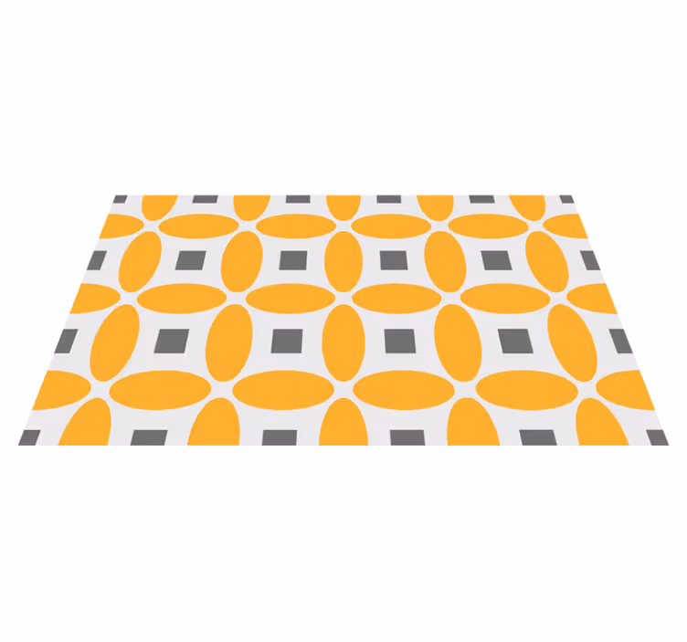 Geometric Orbs geometric vinyl rug - TenStickers