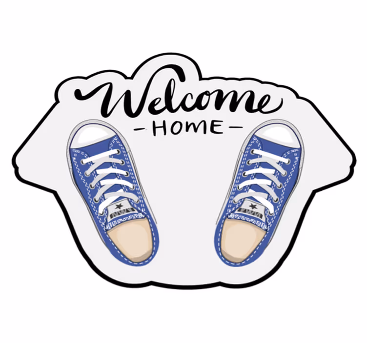 Welcome Footwear custom rug - TenStickers