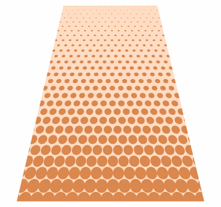 Polka Dot Gradient striped vinyl rug - TenStickers