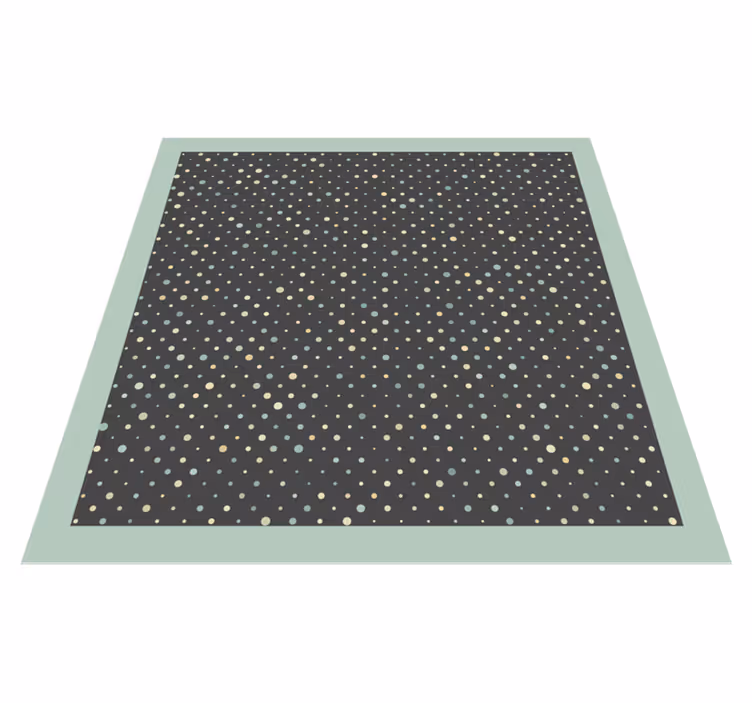 Polka-Dot Pattern striped vinyl rug - TenStickers