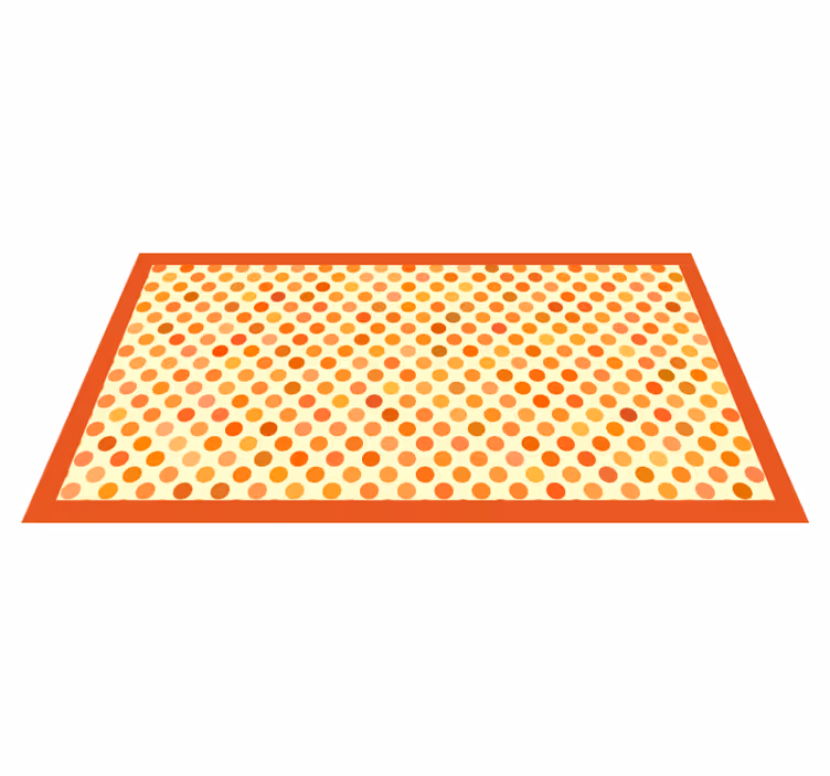 Polka Dotted Arrays striped vinyl rug - TenStickers