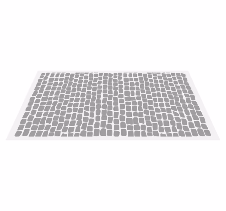Monochrome Lattice tile vinyl rug - TenStickers