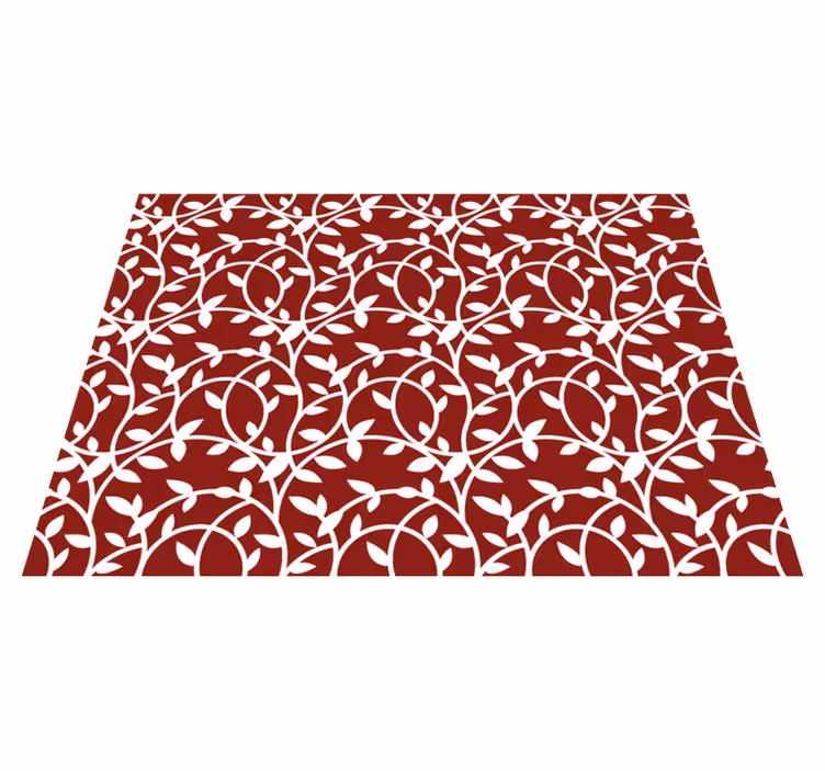 Elegant inspiration floral vinyl rug - TenStickers