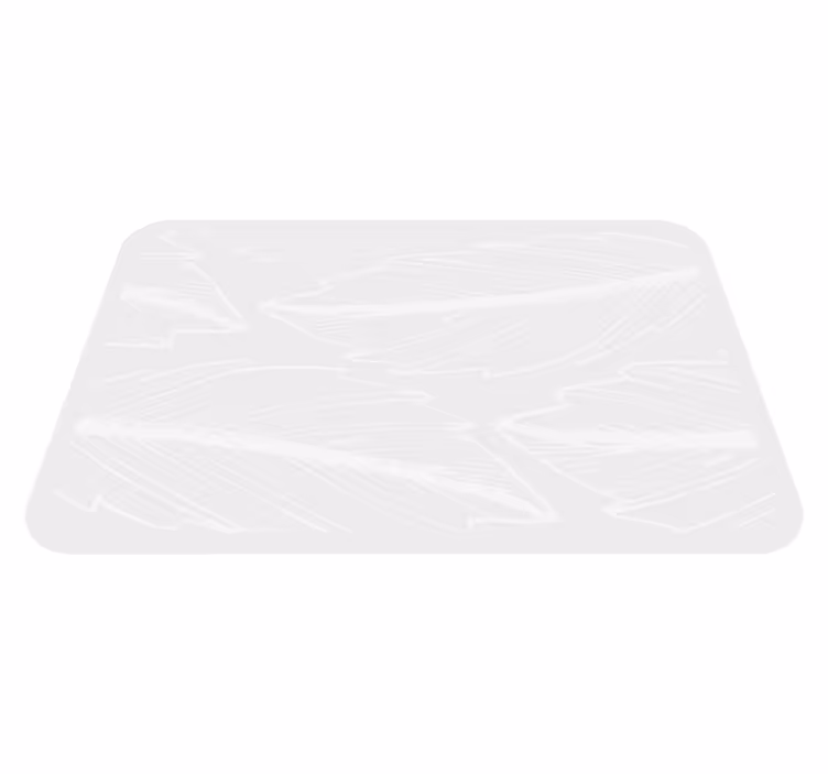 Grey and white leaf floral rug - TenStickers