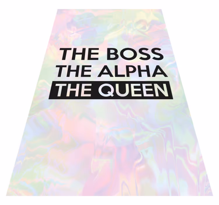 Personalized Inspirational Phrase custom vinyl rug - TenStickers