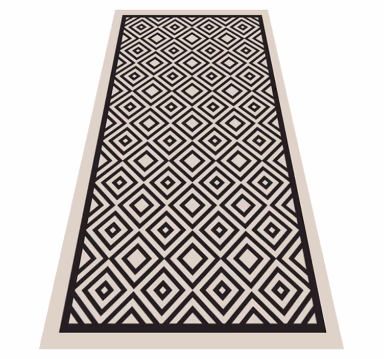 Bedroom vinyl rug mosaic area rug - TenStickers