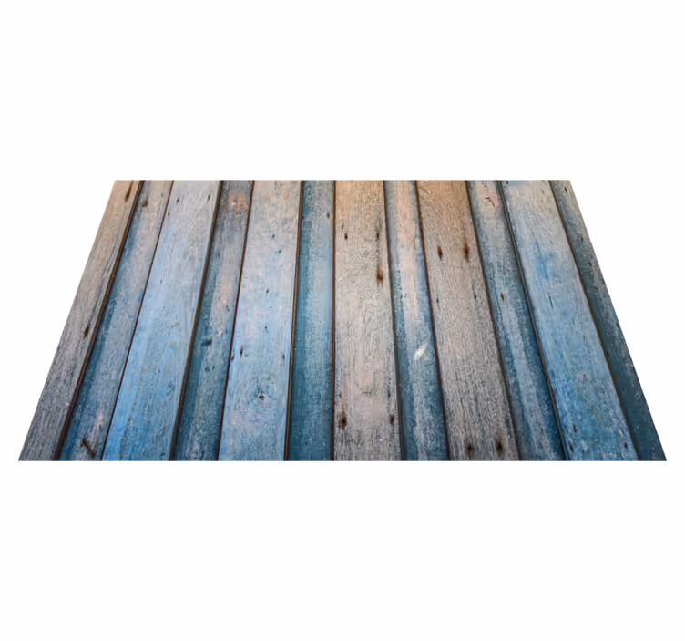 Weathered Planks wood effect vinyl rug - TenStickers